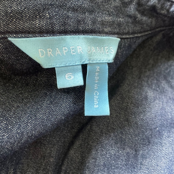 Draper James Denim Belted Shirt Dress Women’s Size 6 - Picture 4 of 5